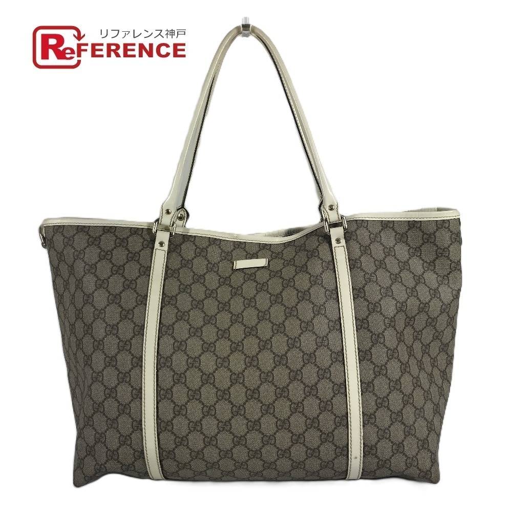 GUCCI GG Bag Tote Shoulder Supreme Beige